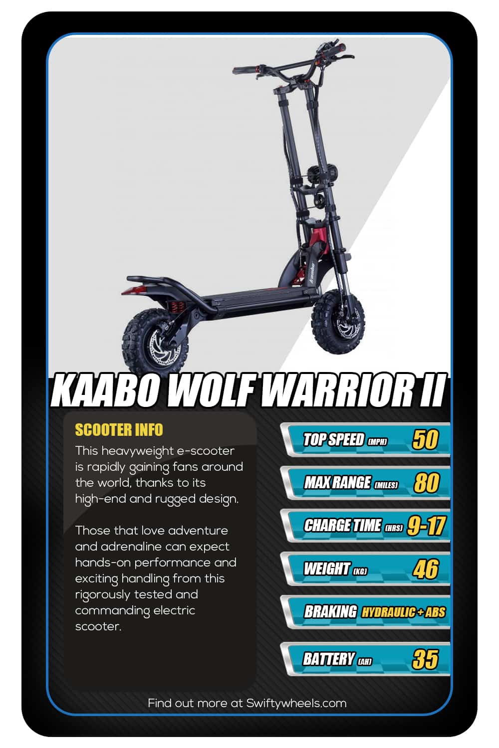 kaabo wolf warrior electric scooter