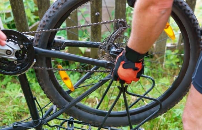 Removing an electric bike rear wheel